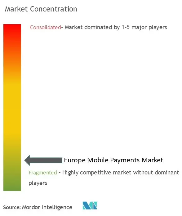 Europe Mobile Payments Market Concentration Europe Mobile Payments Market Concentration